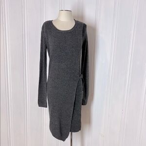 RUDSAK Knit Sweater Dress in Charcoal Gray – Size M